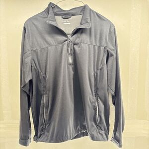 Walter Hagan Hydroproof Golf Pullover Jacket Shirt 1/4 zip Mens Large Gray